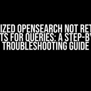 Dockerized OpenSearch Not Returning Any Hits for Queries: A Step-by-Step Troubleshooting Guide