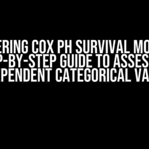 Mastering Cox PH Survival Model: A Step-by-Step Guide to Assessing Time-Dependent Categorical Variables