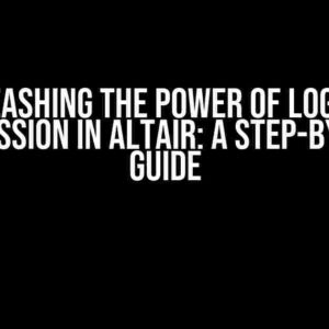 Unleashing the Power of Log-Log Regression in Altair: A Step-by-Step Guide